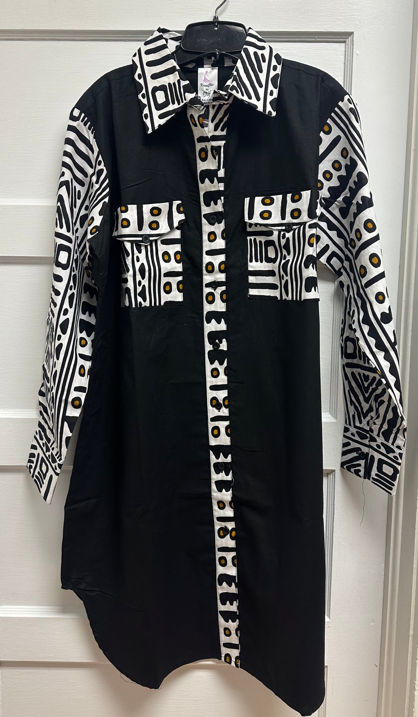 Unisex long sleeve tunic