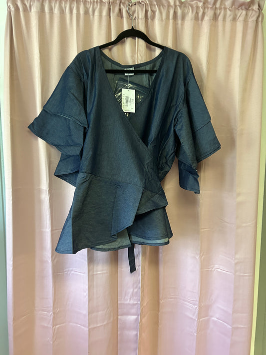 Denim Wrap Shirt
