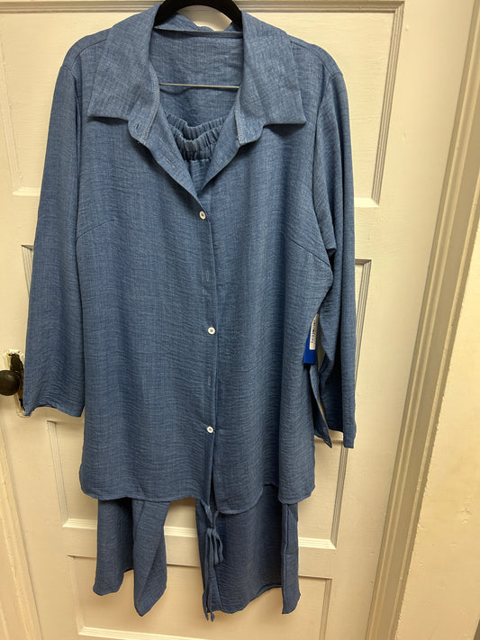 Light Blue 2pc Causal Suit