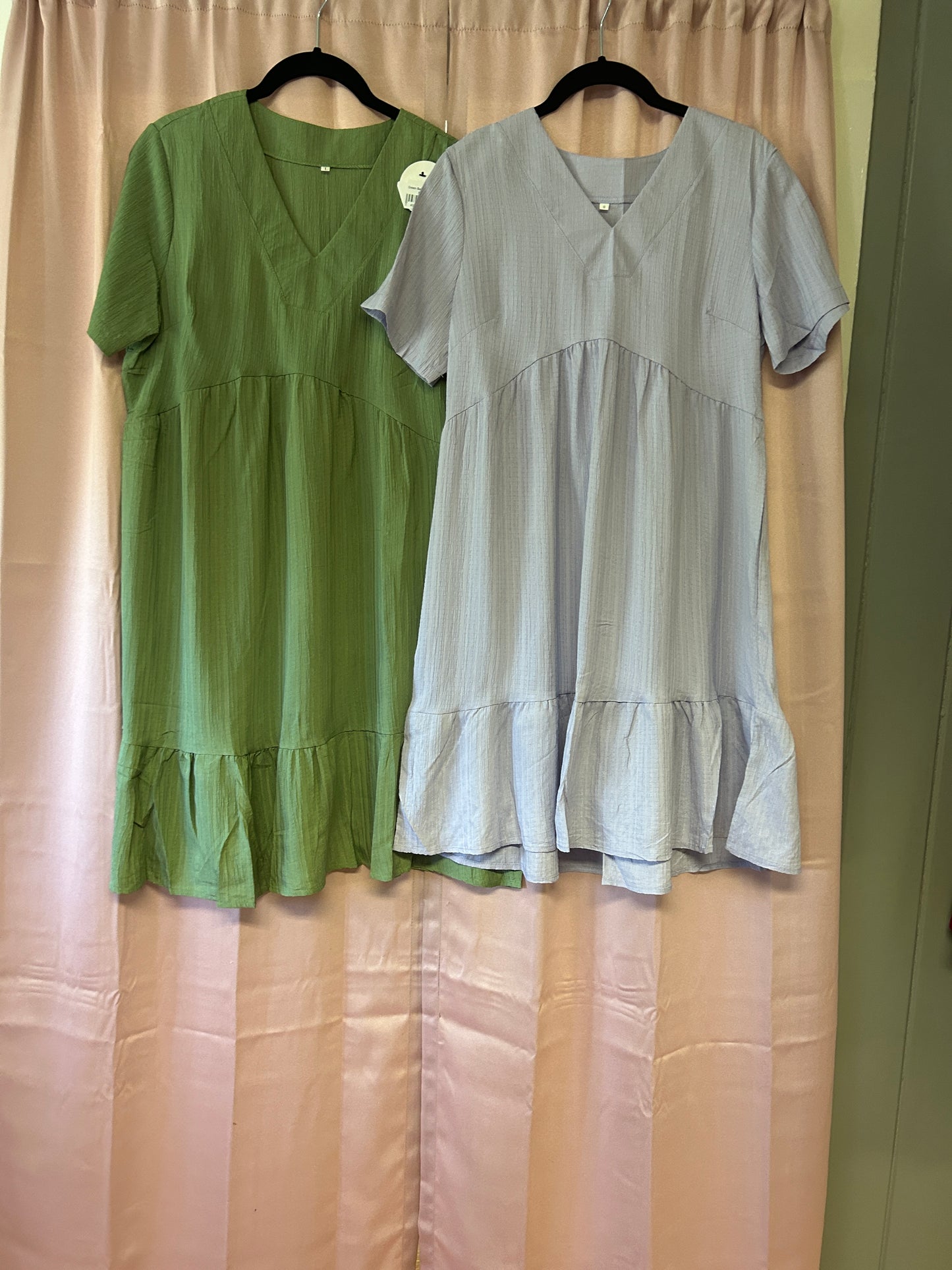 Green & Purple Baby Doll Dresses