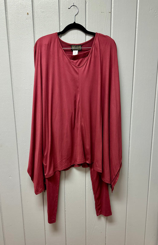 Rust batwing pant set