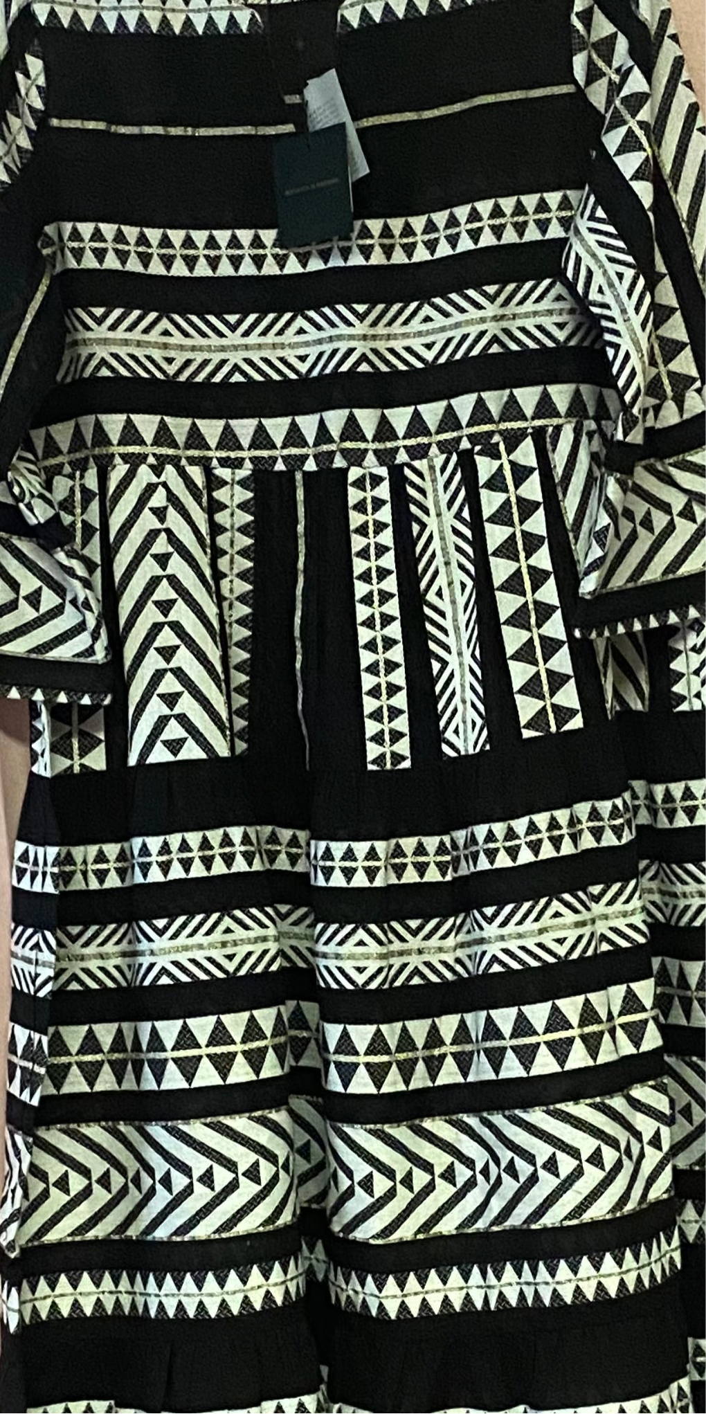 Mexican Striped Maxi Dress