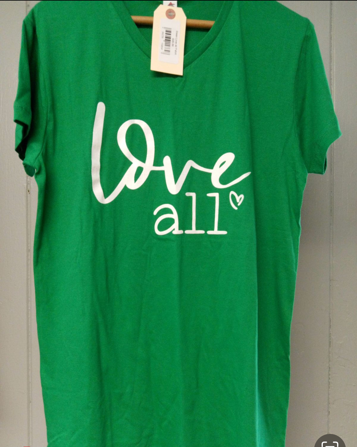 Love All Green Tee