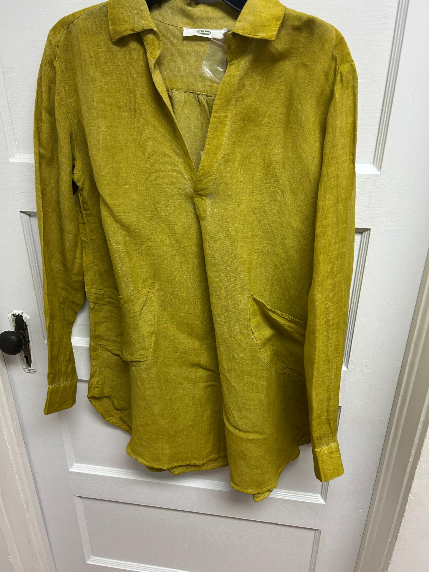 Mustard linen tunic