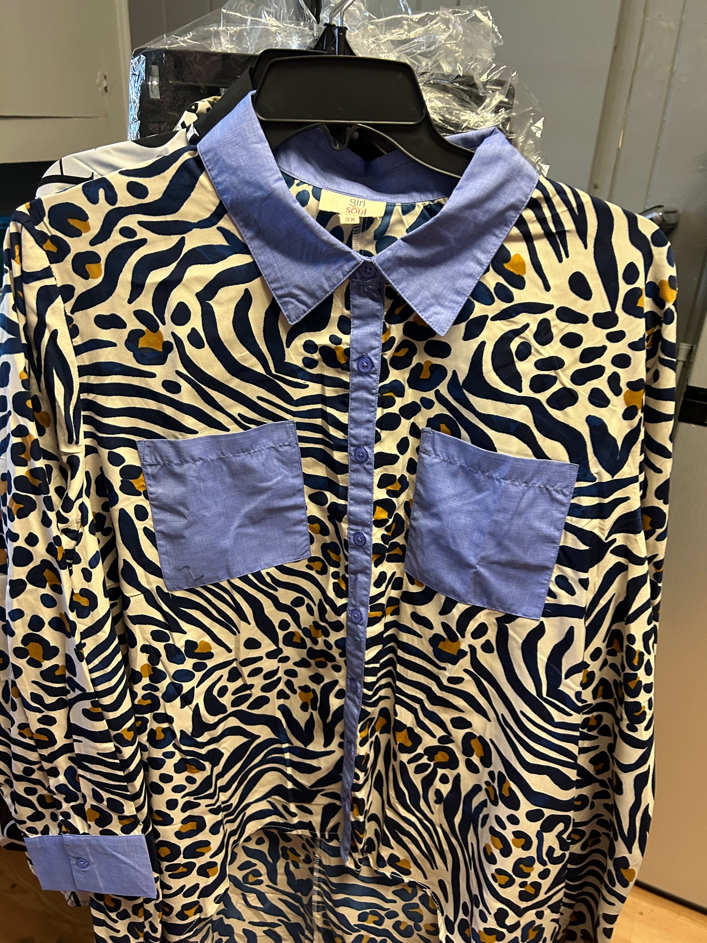 Soul Girl Leopard Hi Lo Shirt